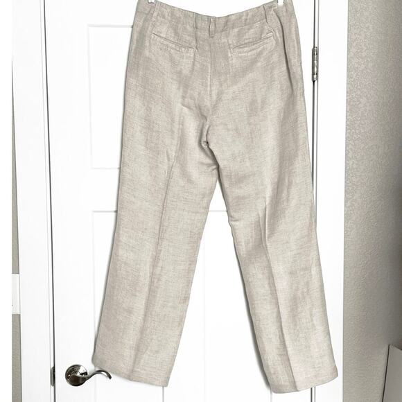 Tommy Hilfiger Womens Linen Blend Wide Leg Straight Pants Size 12 - Picture 2 of 7